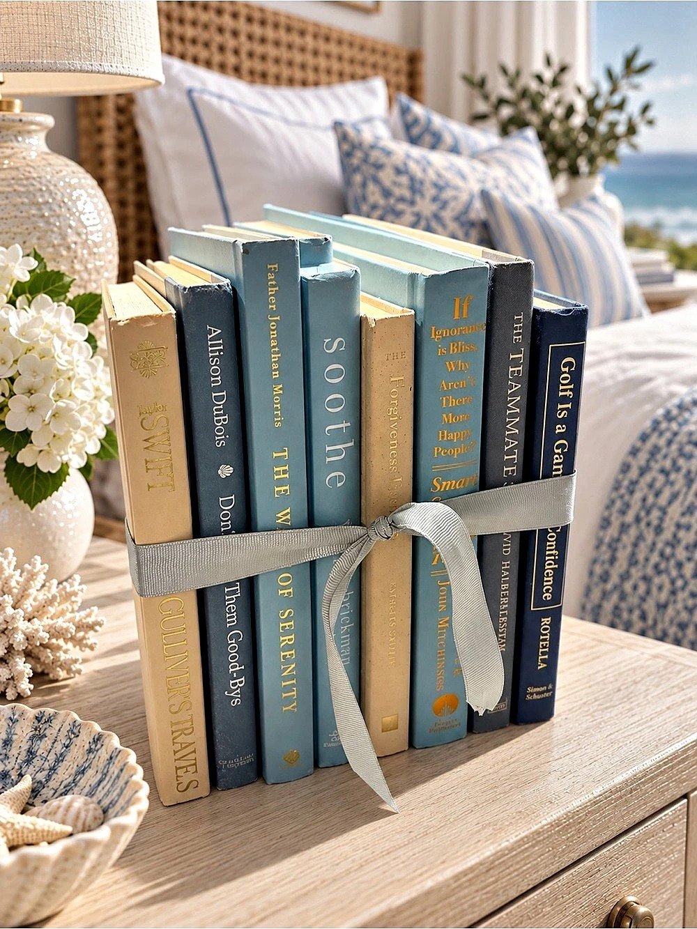 Eden Home Living Sea Glass & Linen Vol. I Coastal Coffee Table Book Bundle